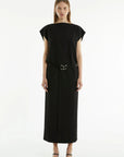 Paradigm Belted Maxi Dress BLACK Third Form-Third Form-Frolic Girls