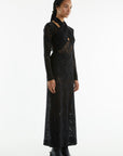 Wayward Wrap Neck Maxi Dress BLACK Third Form-Third Form-Frolic Girls