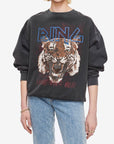 Tiger Sweatshirt WASHED BLACK Anine Bing-Anine Bing-Frolic Girls