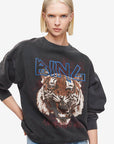 Tiger Sweatshirt WASHED BLACK Anine Bing-Anine Bing-Frolic Girls