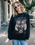 Tiger Sweatshirt WASHED BLACK Anine Bing-Anine Bing-Frolic Girls