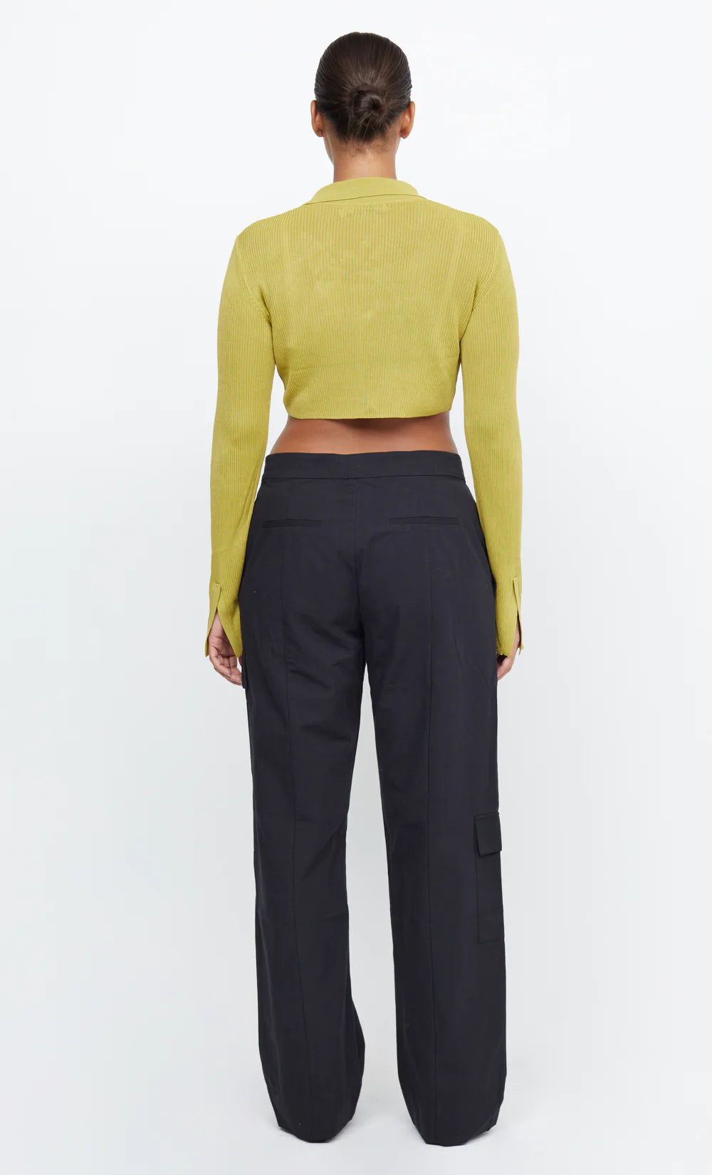 Tilda L/S Knit Crop Top OLIVE OIL Bec & Bridge-Bec & Bridge-Frolic Girls