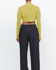 Tilda L/S Knit Crop Top OLIVE OIL Bec & Bridge-Bec & Bridge-Frolic Girls