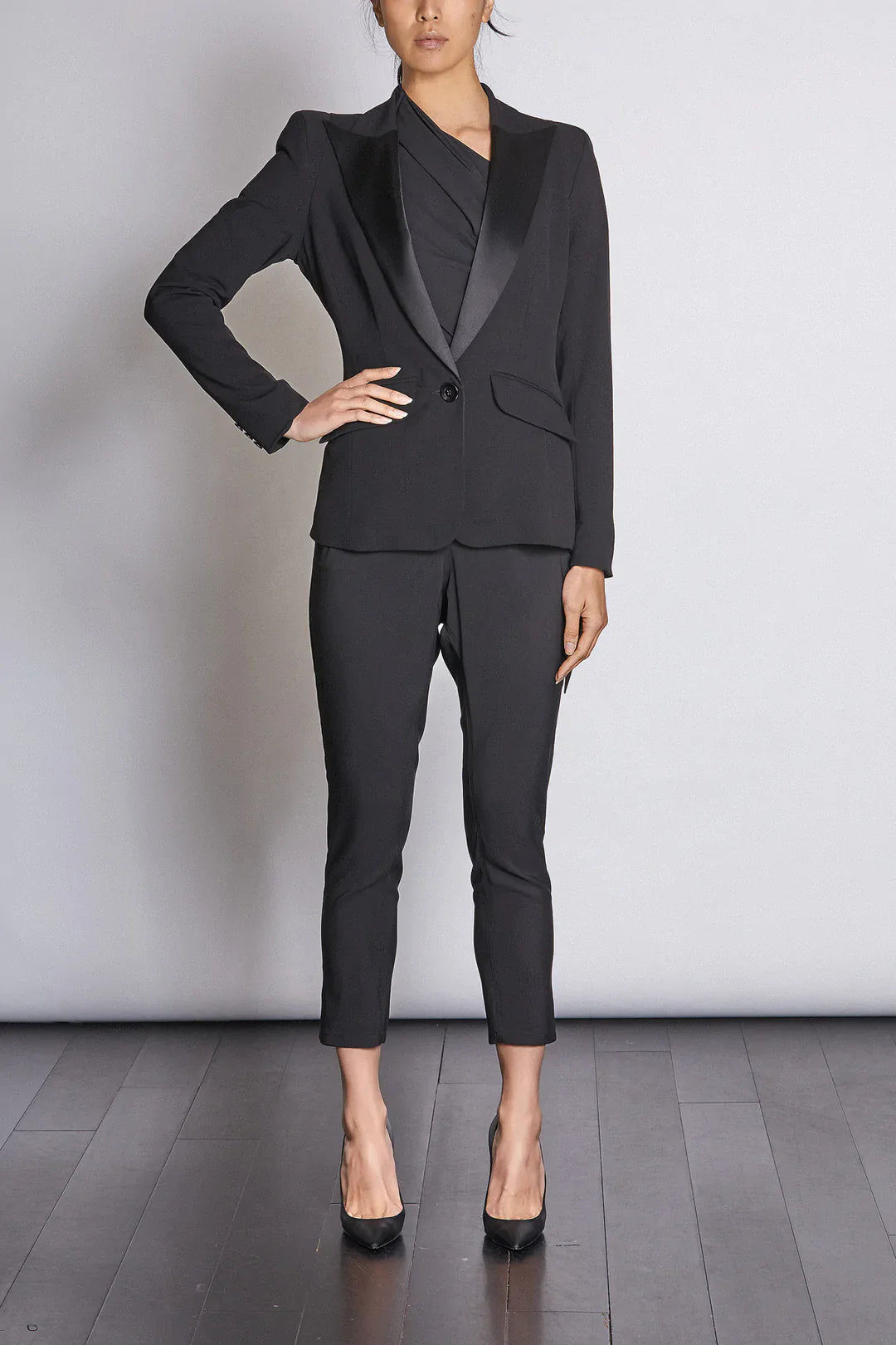 Tuxedo Blazer BLACK DEMKIW-Demkiw-Frolic Girls