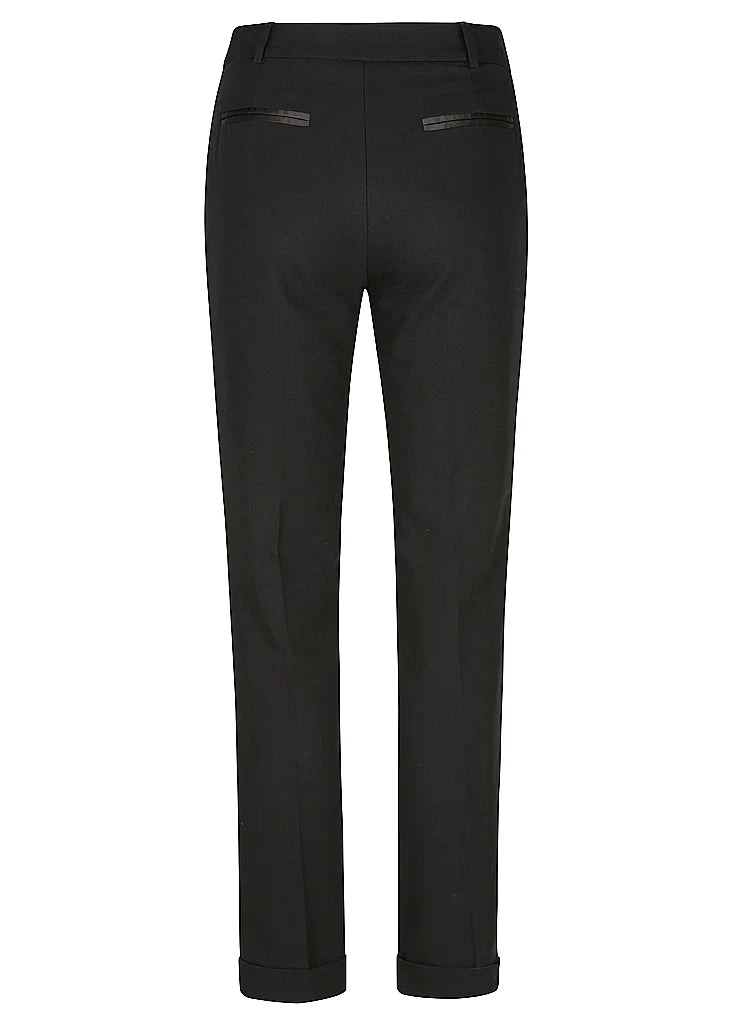 Tuxedo Trouser Slim Leg High Rise Pant BLACK Demkiw-Demkiw-Frolic Girls