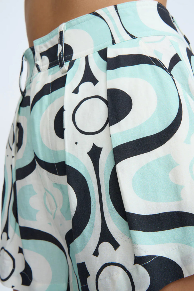 Utopian Floral Short BLUE IVORY BLACK By Johnny-By Johnny-Frolic Girls