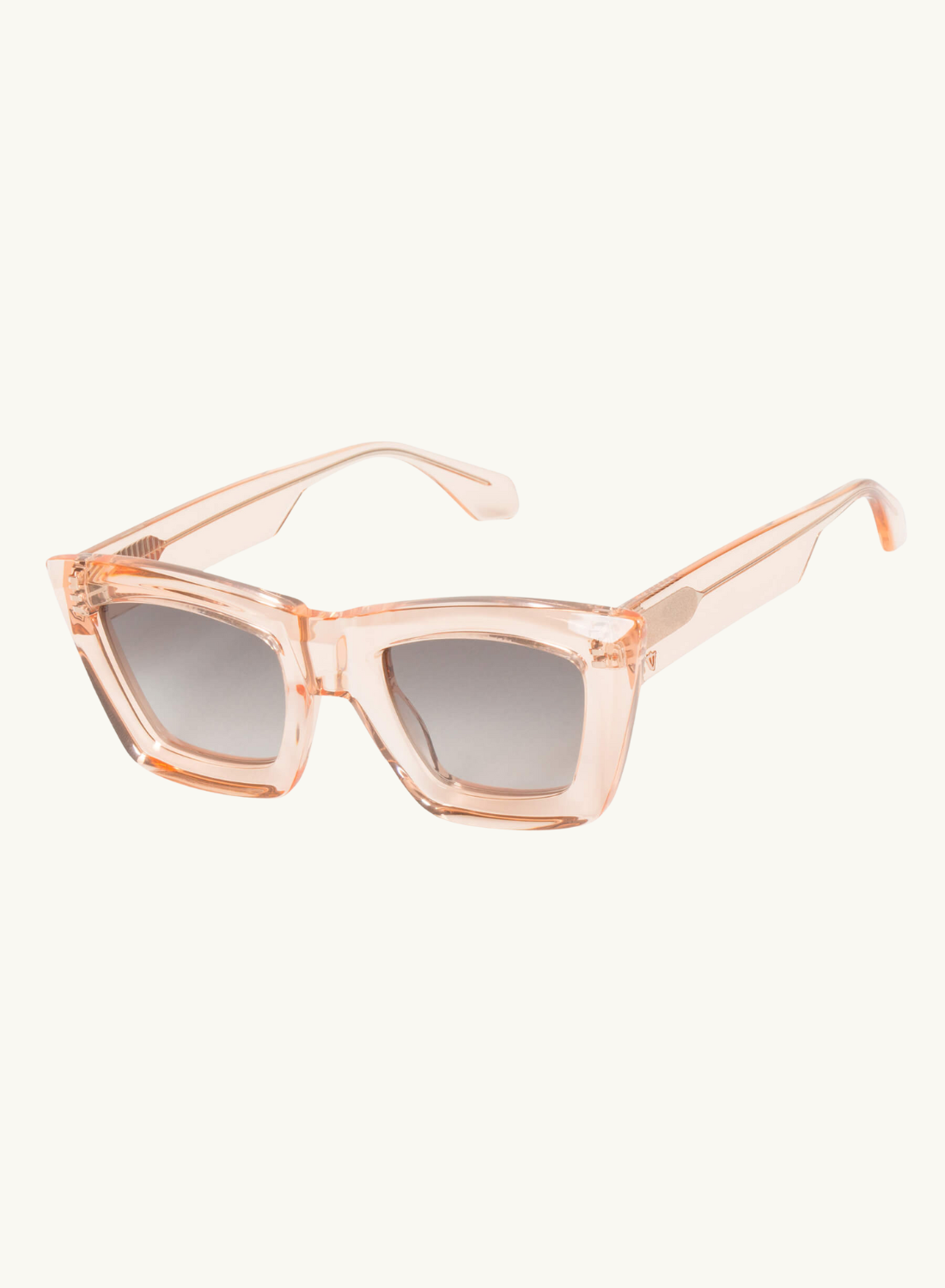 Valley Soho Sunglasses in TRANSPARENT PINK-Valley Eyewear-Frolic Girls