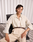 Victoria & Woods Cammandment Shirt in JUNIPER STRIPE