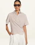 Viktoria & Woods Chaplain Shirt in Cosmos Stripe
