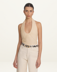 Viktoria & Woods Fate Halter Top in Almond