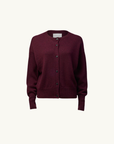 Viktoria & Woods Hart Merino Cardigan in Garnet
