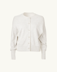 Viktoria & Woods Hart Merino Cardigan in Ivory Marle