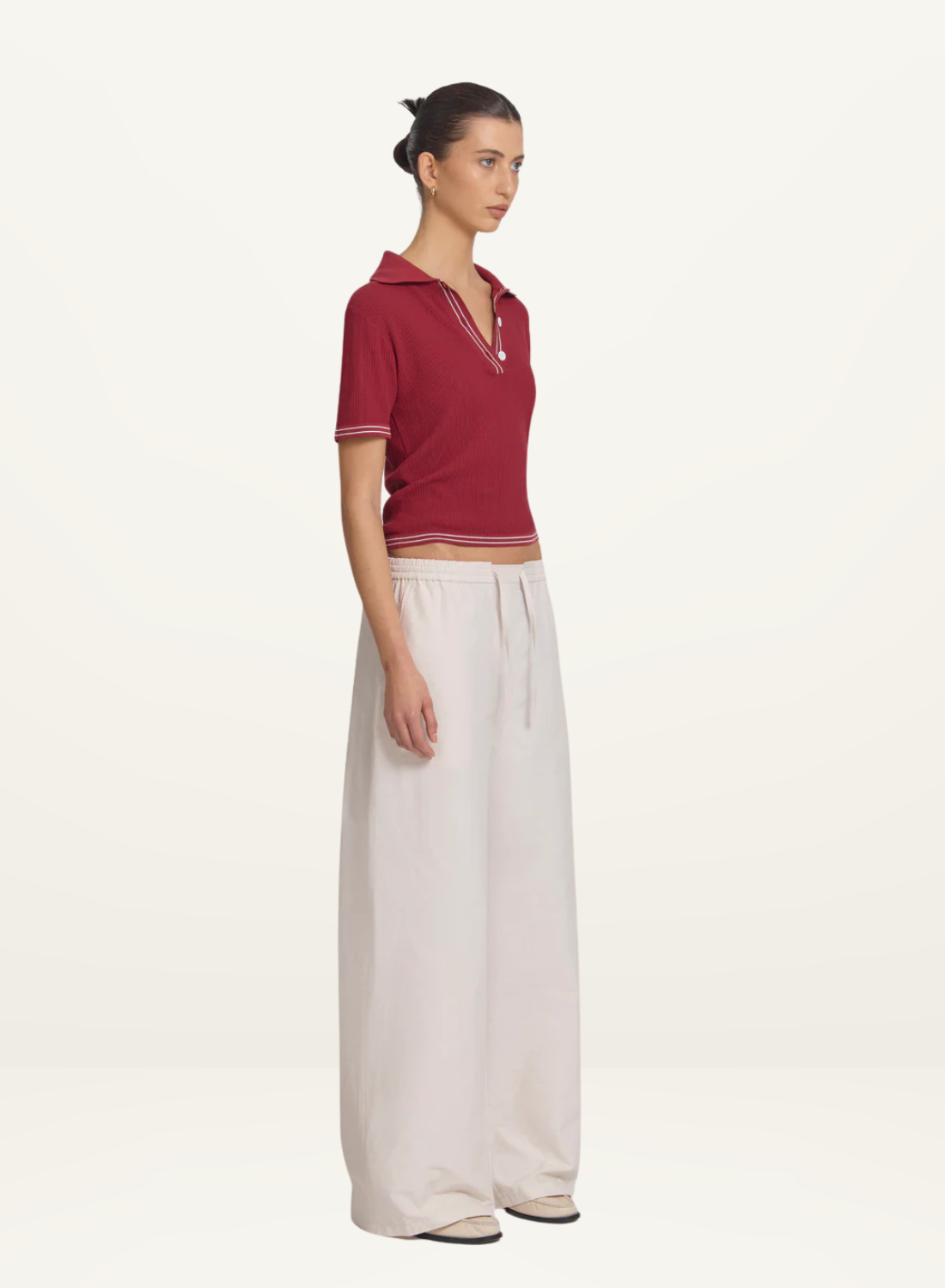 Viktoria &amp; Woods Masquerade Polo in Deep Red
