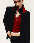 Viktoria & Woods Masquerade Polo in Deep Red