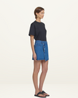 Viktoria & Woods Mustang Denim Skirt in CLASSIC BLUE