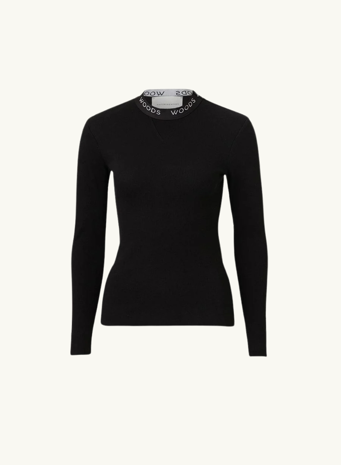 Viktoria &amp; Woods Rib Long Sleeve Tee in BLACK