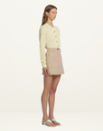 Viktoria & Woods Slider Mini Skirt in BONE