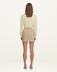 Viktoria & Woods Slider Mini Skirt in BONE