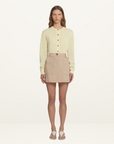 Viktoria & Woods Slider Mini Skirt in BONE