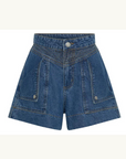 Celene Denim Short in INDIGO Kivari-Kivari-Frolic Girls