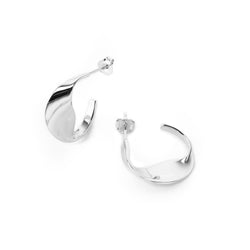 Willow Twist Hoops SILVER Smith-SMITH-Frolic Girls