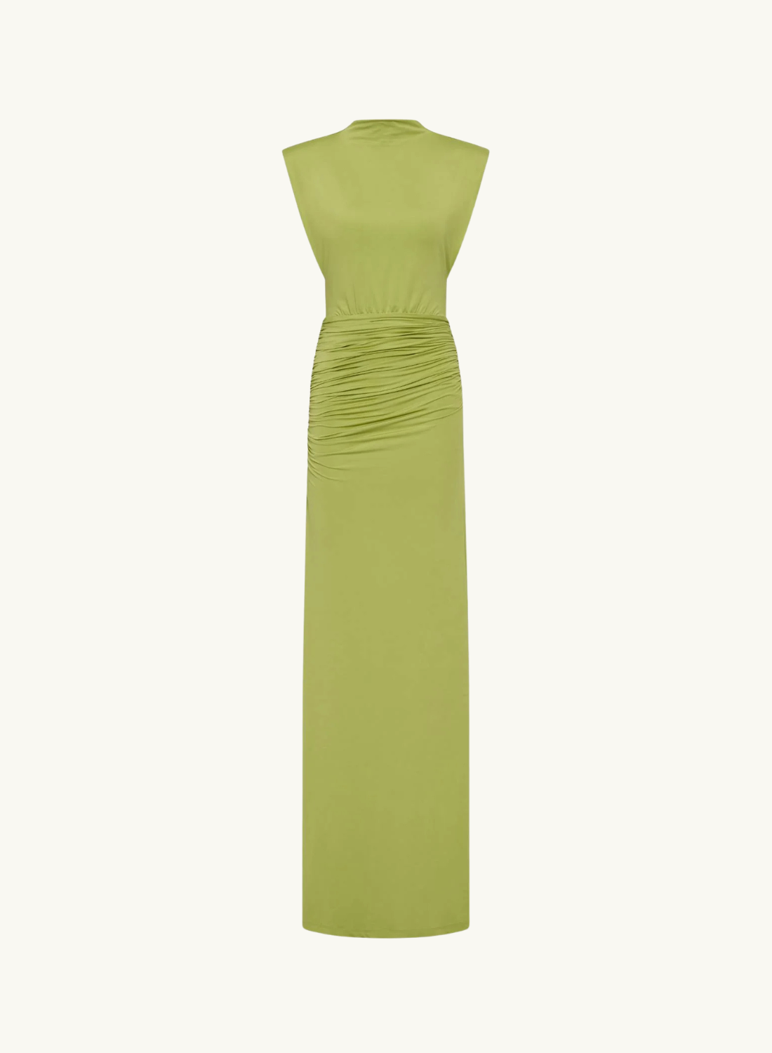 With Harper Lu Structured Shoulder Gown in Emerald