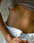 Nagnata Vegetable Dye Bermuda Short in Bone White