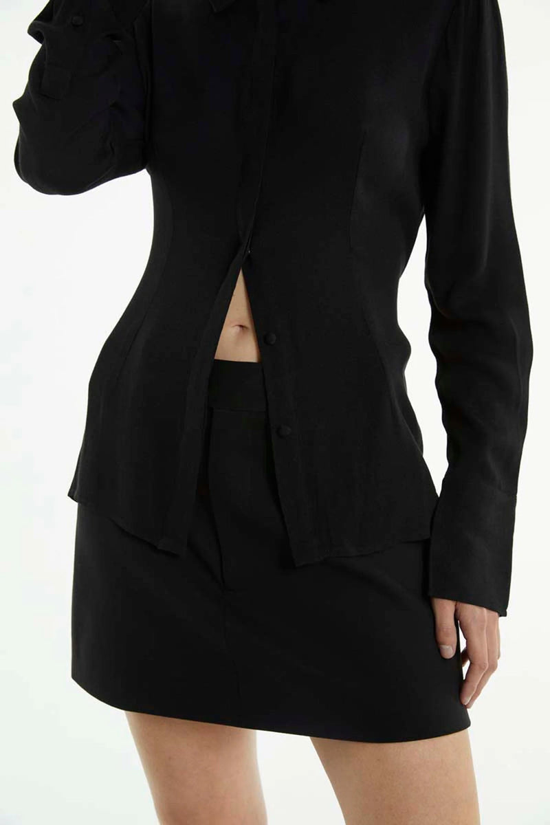 Interchange Tailored Mini Skirt BLACK Third Form-Third Form-Frolic Girls