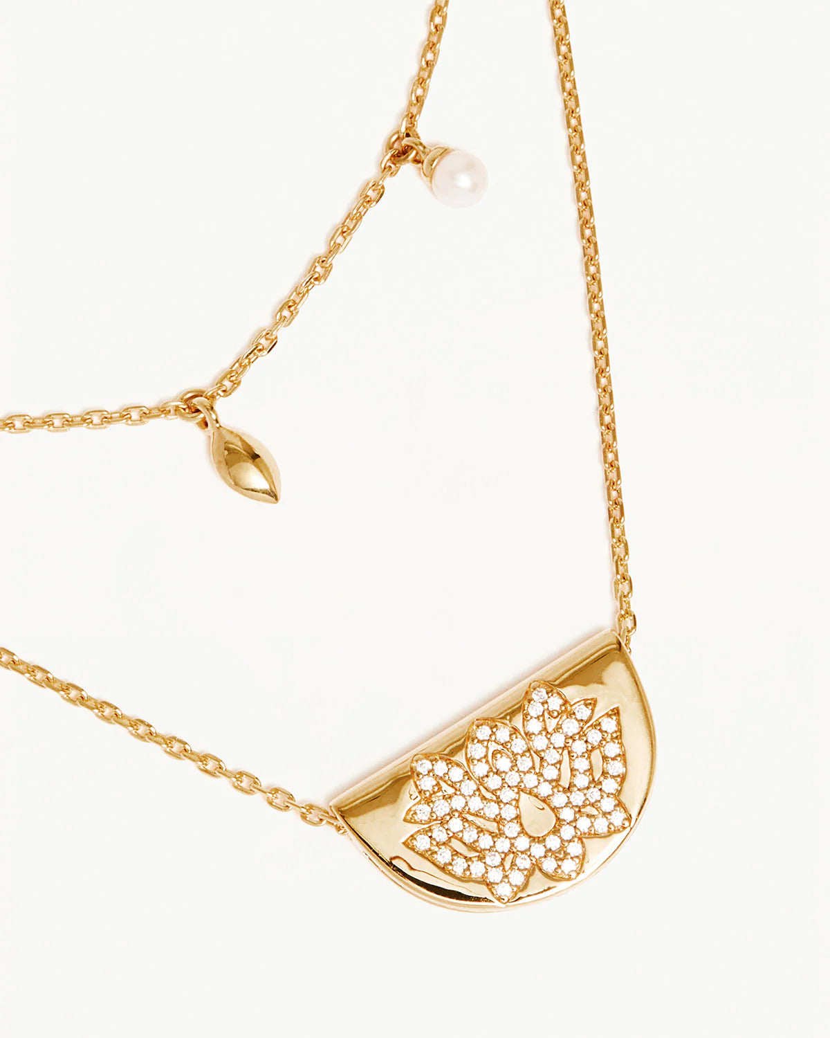 Live In Peace Lotus Necklace GOLD By Charlotte-By Charlotte-Frolic Girls