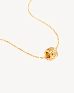 Be In The Present Spinning Meditation Necklace GOLD By Charlotte-By Charlotte-Frolic Girls