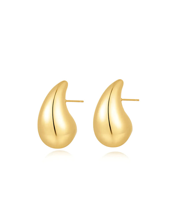 Tahlia Teardrop Large Earrings GOLD Smith-SMITH-Frolic Girls