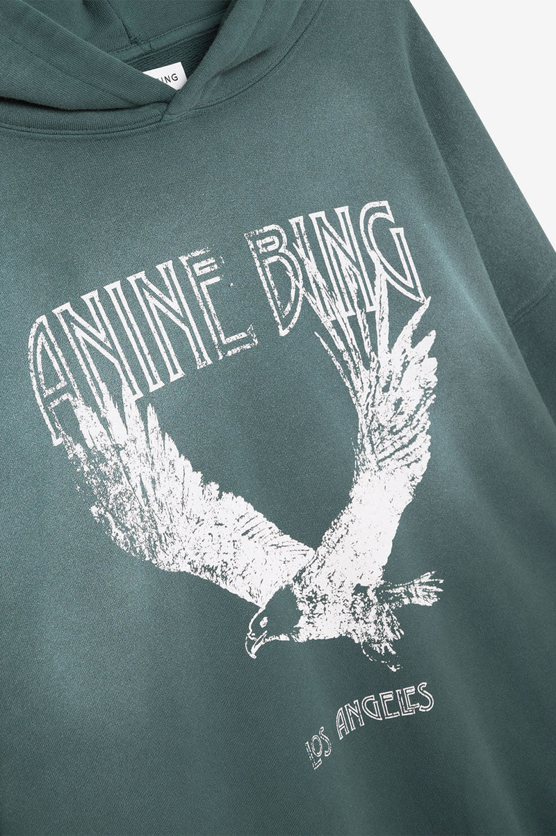 Ash Hoodie Eagle GREEN Anine Bing-Anine Bing-Frolic Girls