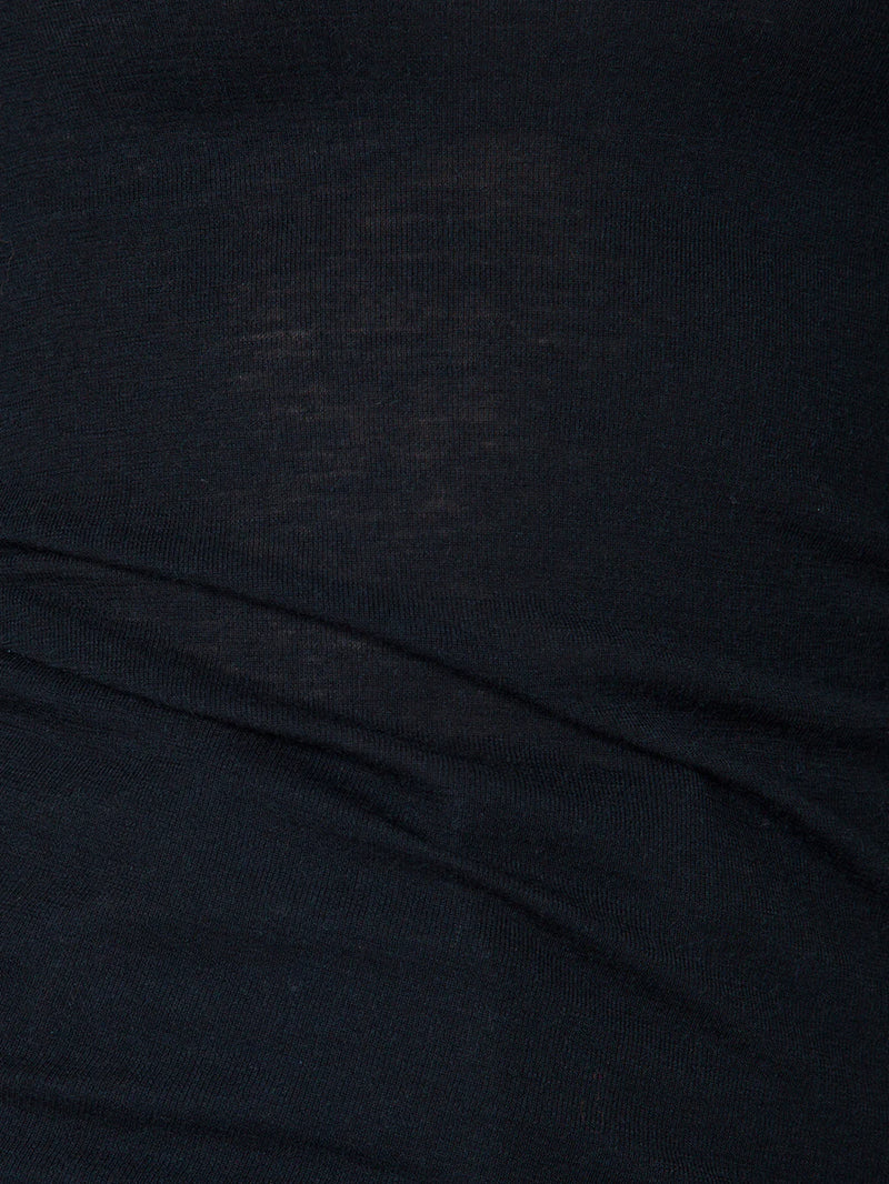 Merino Wool Slim Fit Skivvy BLACK Skin & Threads-Skin & Threads-Frolic Girls