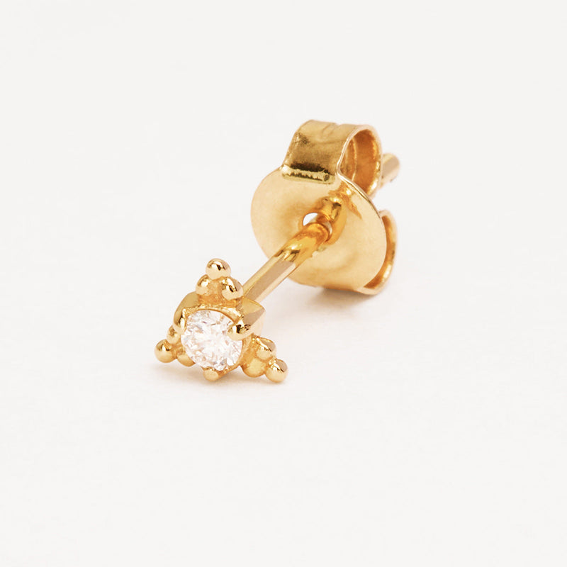 14k Gold Awaken Diamond Stud Earring GOLD By Charlotte-By Charlotte-Frolic Girls