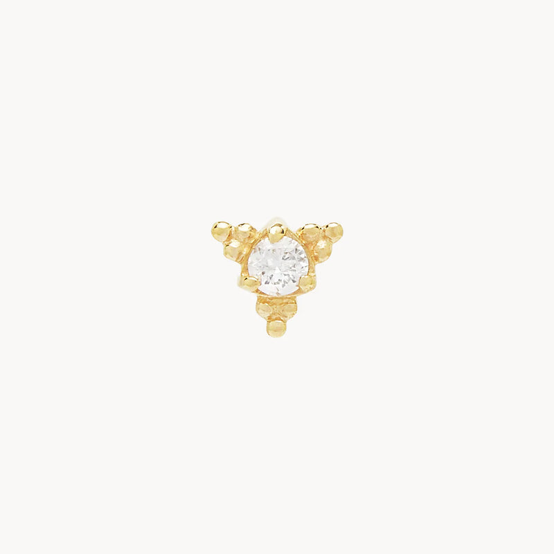 14k Gold Awaken Diamond Stud Earring GOLD By Charlotte-By Charlotte-Frolic Girls