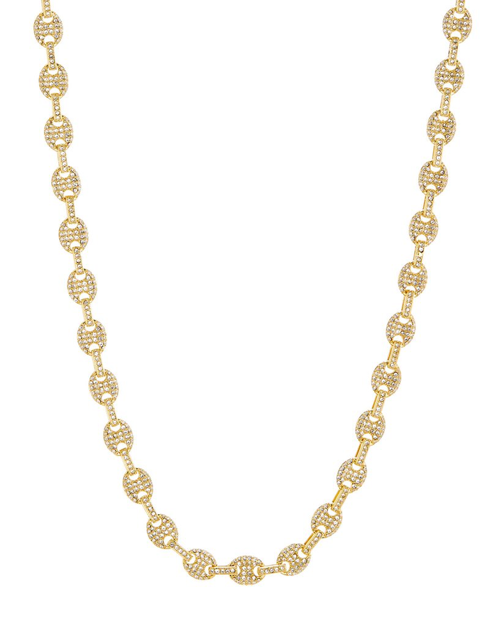 LUV AJ Pave Mariner Chain Necklace GOLD-Luv Aj-Frolic Girls