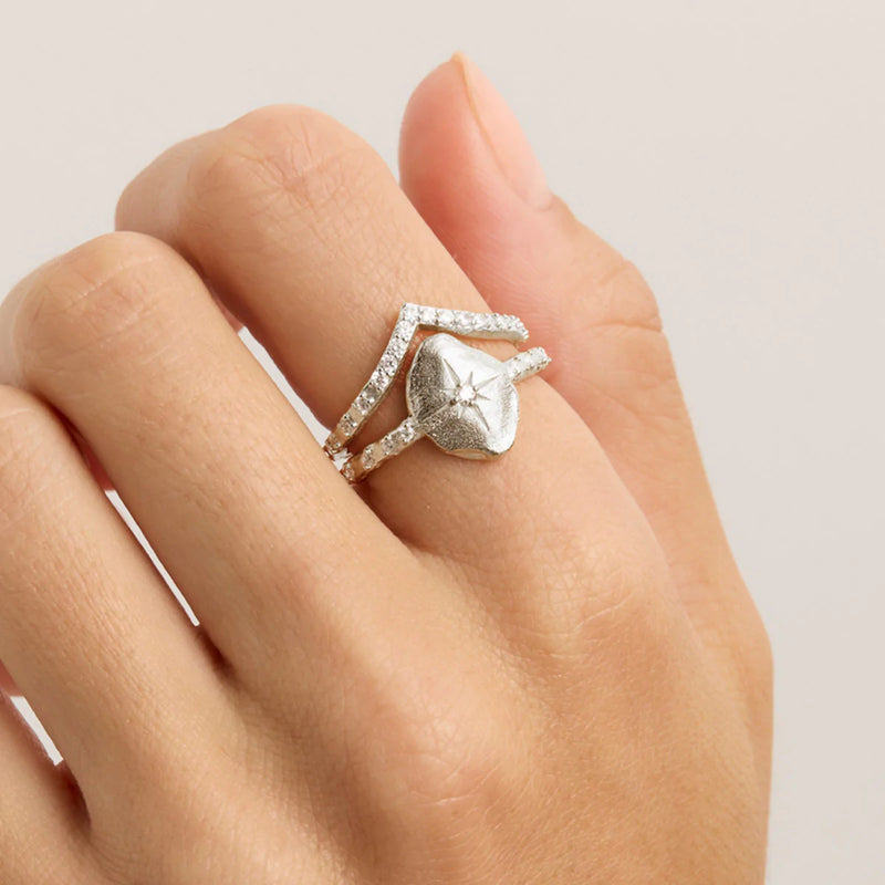 North Star Ring SILVER By Charlotte-By Charlotte-Frolic Girls